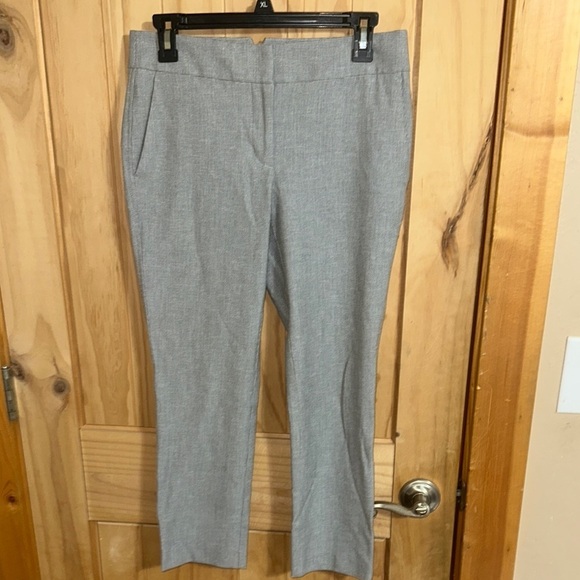 LOFT Pants - LOFT Gray Houndstooth Trousers Petites Marisa